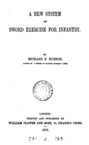 A New System of Sword Exercise for Infantry