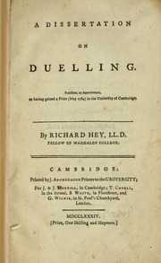 Adissertationonduelling