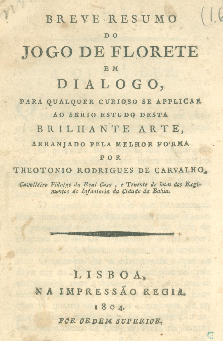 Breve resumo do jogo do florete em dialogo