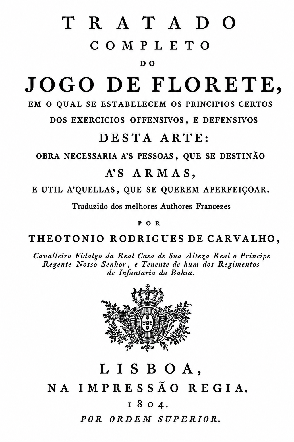 Tratado completo do jogo do florete