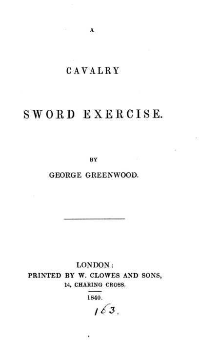 A cavalry sword exercise