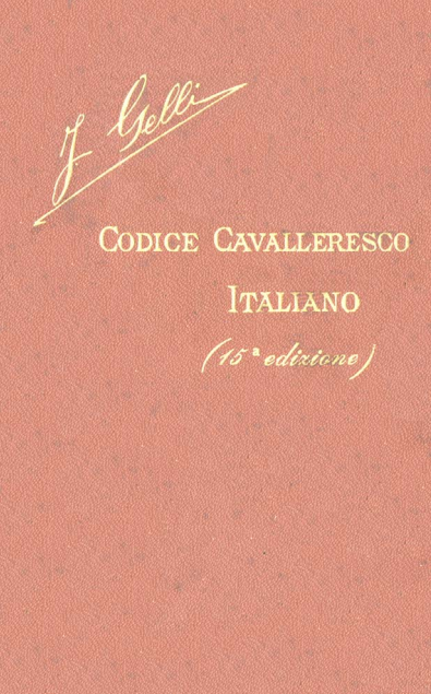 Codice cavalleresco italiano