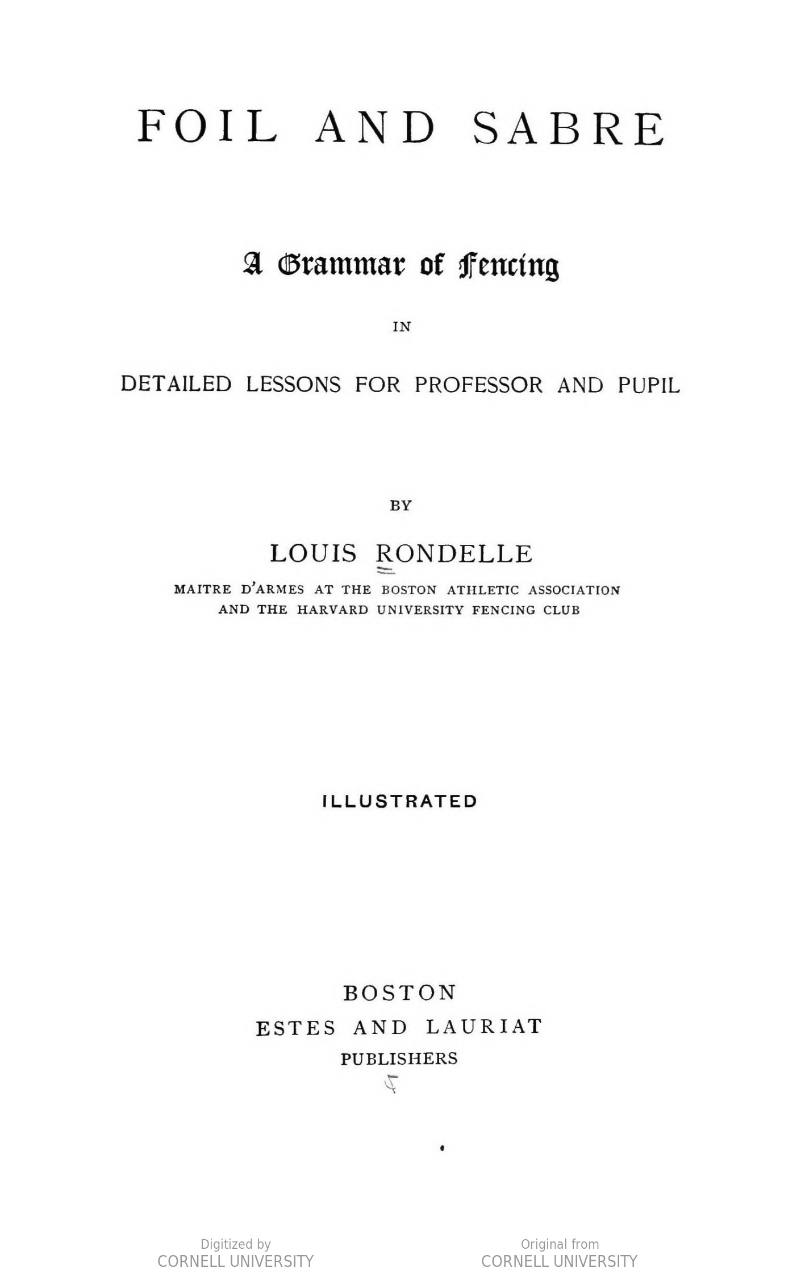 Foil and Sabre