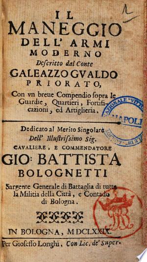 Il maneggio dell’armi moderno