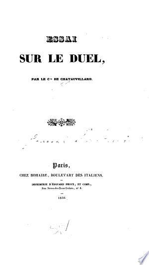 Essai sur le duel