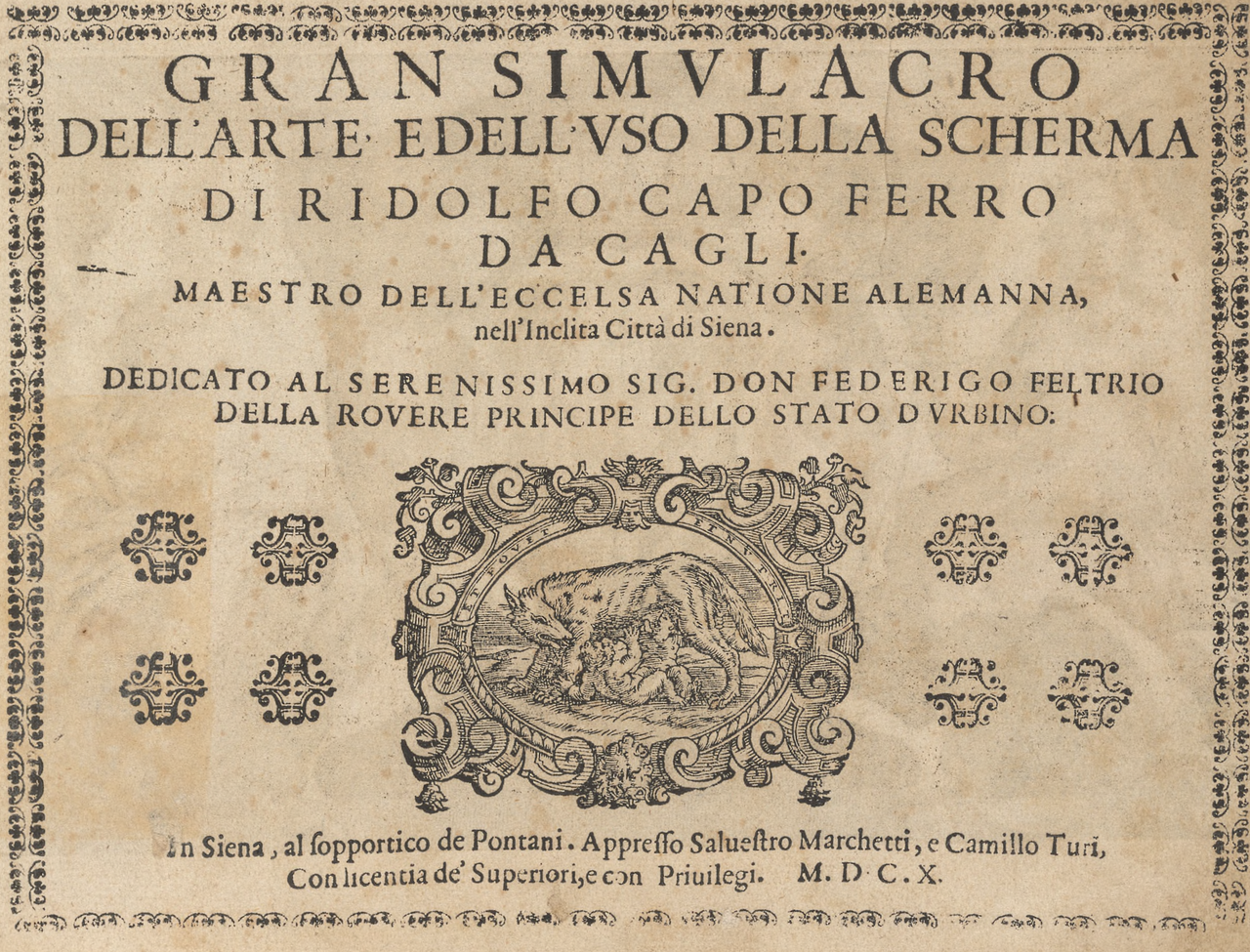 Gran simulacro dell'arte e dell'uso della scherma