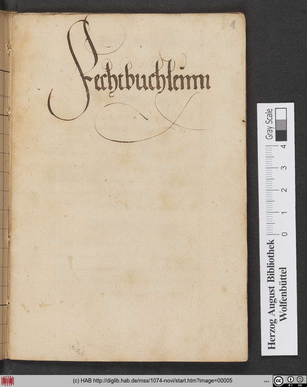 Wolfenbüttel Fechtbuchleinn