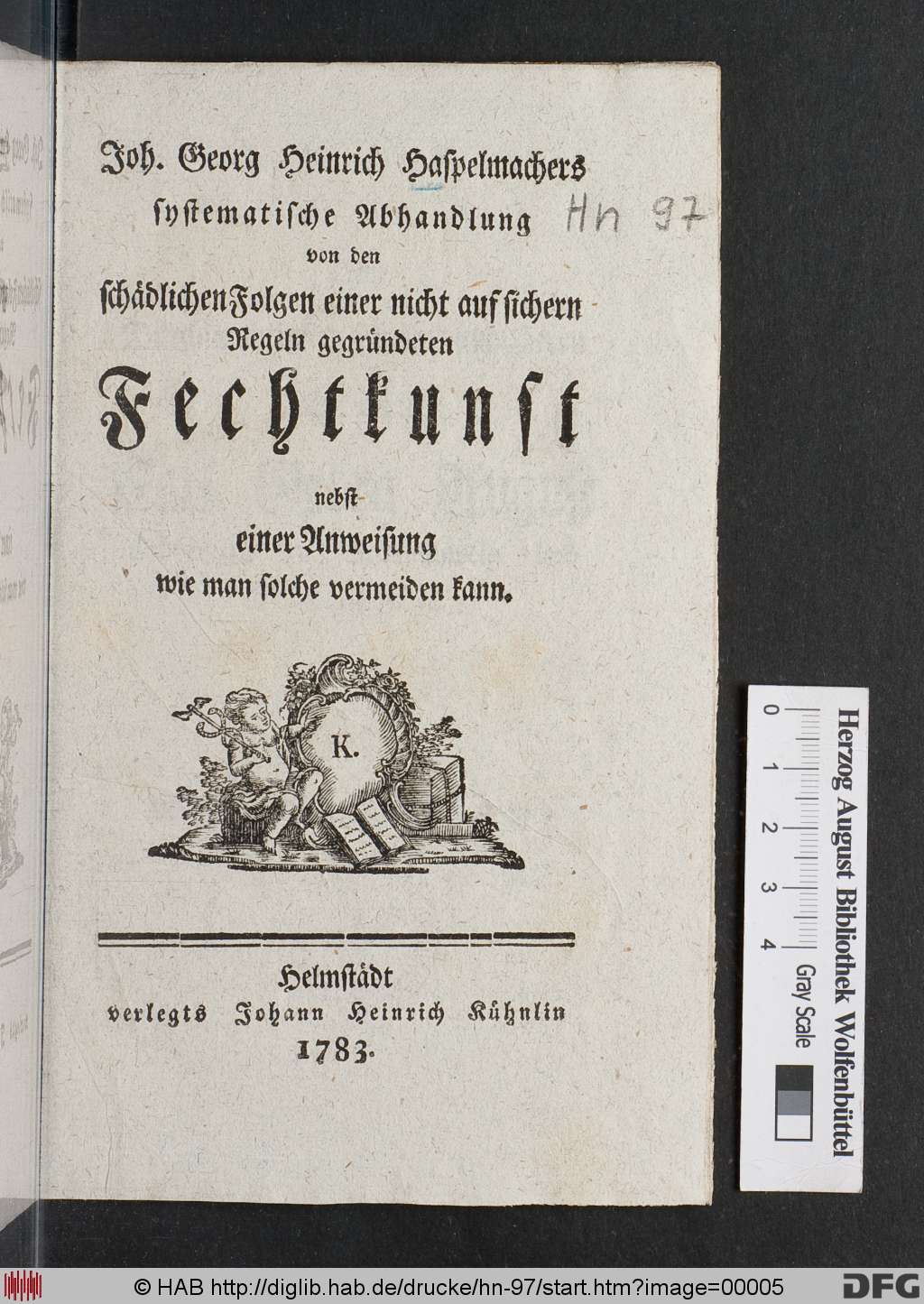 Systematische Abhandlung von den schädlichen Folgen einer nicht auf sichern Regeln gegründeten Fechtkunst
