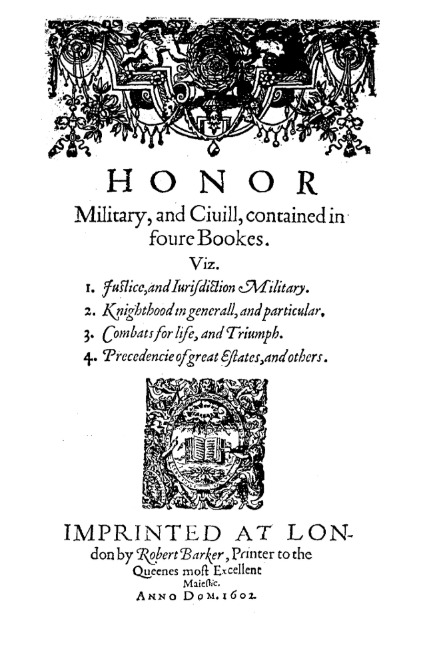 Honor, military and ciuill, contained in four books