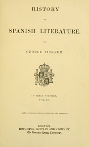 History of Spanish Literature