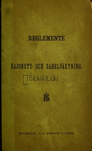 Reglemente i bajonett- och sabelfäktning för Kongliga flottan