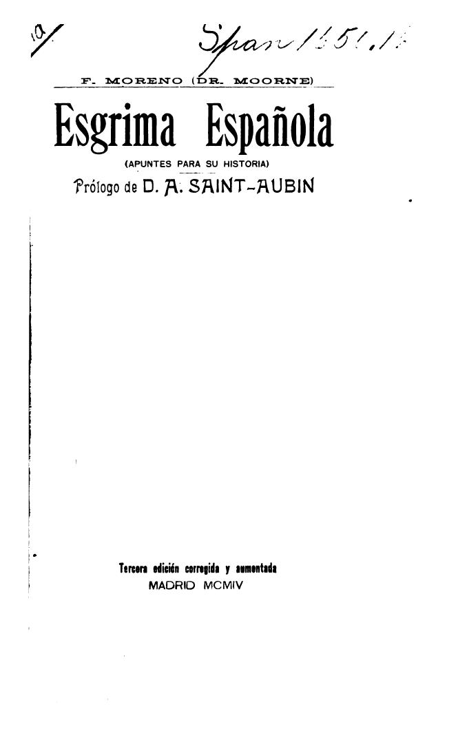 Esgrima española: apuntes para su historia