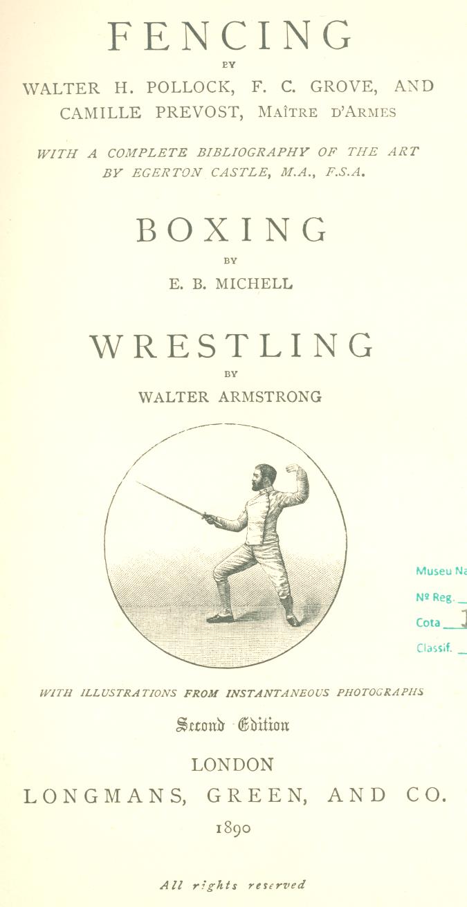 Fencing. Boxing. Wrestling