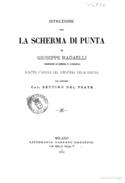 Istruzione per la scherma di punta