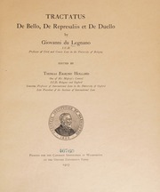 Joannis de Lignano et Alvarus de Villa Sancta: Tractatus duplex de duello