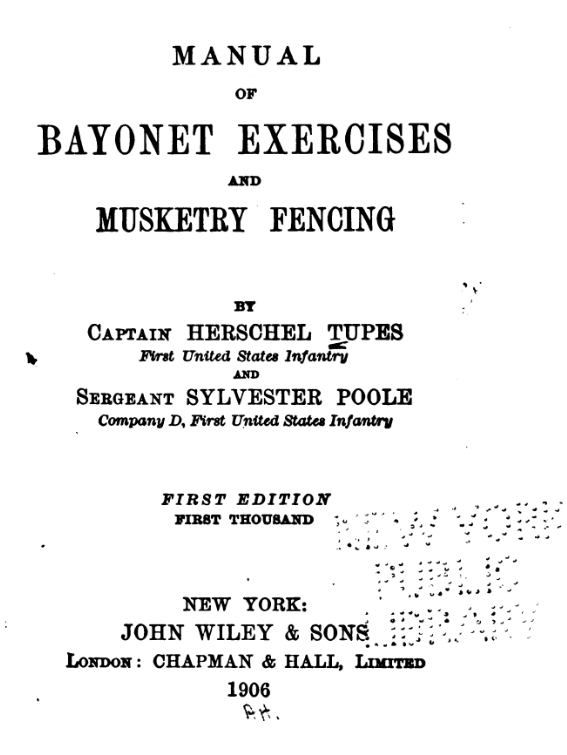 Manual of Bayonet Exercises and Musketry Fencing