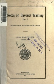 Notes on Bayonet Training