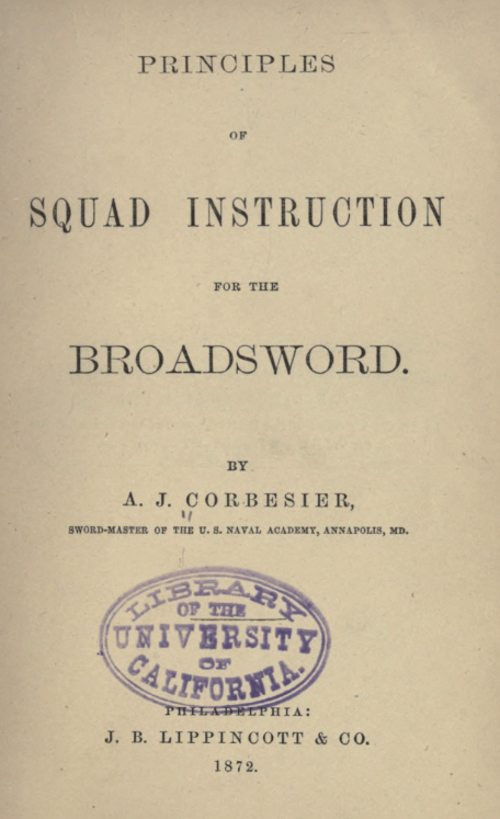 Principles of Squad Instruction for the Broadsword