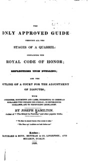 The Royal Code of Honor