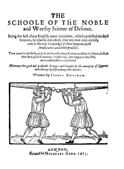The Schoole of the Noble and Worthy Science of Defence