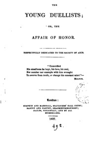 The Young Duellists; or, The Affair of Honor