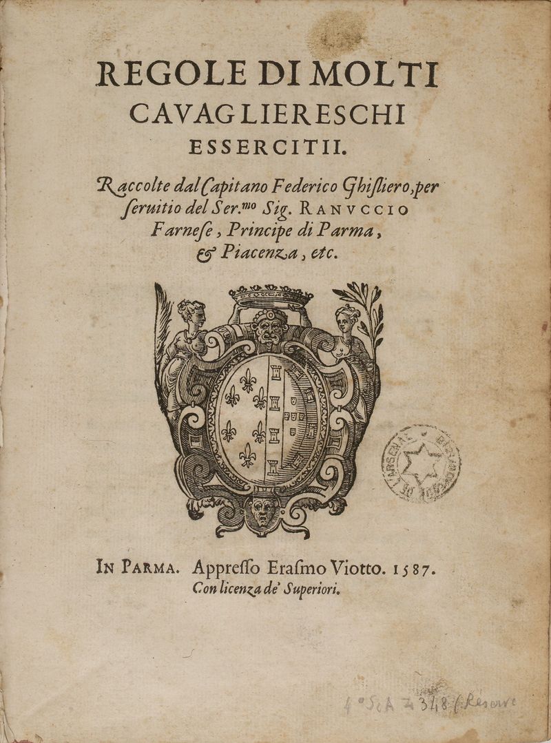 Regole di molti cavagliereschi essercitii