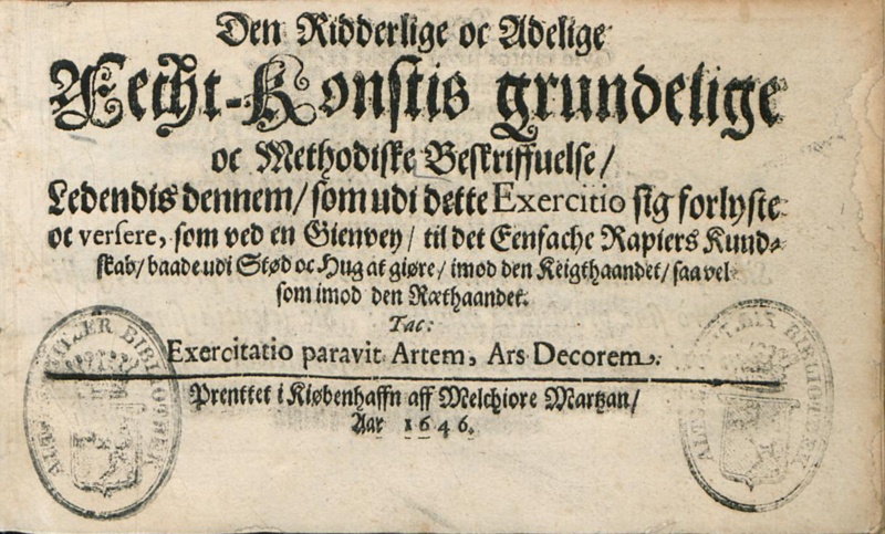 Den Ridderlige oc Adelige Fecht-Konstis