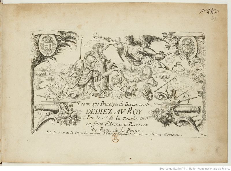Les vrays principes de l’espée seule