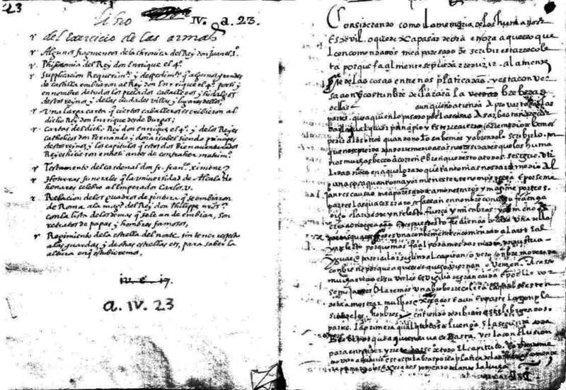 Libro del exercicio de las armas